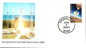 AFDCS Boeing Starliner Crew Flight Test 6/5/24 onori Sunita Lyn Williams spazio  - Foto 1 di 2