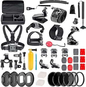 Navitech 60-in-1 Accessory Kit For GoPro HERO7 4K Digital - Picture 1 of 1