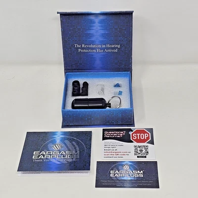 Eargasm Slide Earplugs Adjustable 15-22 dB Noise Reducing Ear Plugs w Case - Image 1 of 4