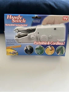 Handy Stitch Small Mini Portable Handheld Cordless Electric Sewing Machine - Picture 1 of 8