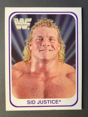1991 Merlin WWF Italian Trading Card #71 SID JUSTICE ROOKIE (RC) - Image 1 of 2