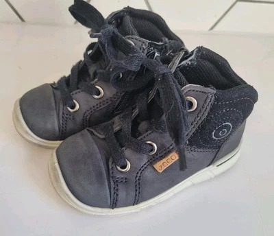 ECCO Toddler Shoes Boots Sneakers Leather Black- UK 5 / US 5.5  - Image 1 of 4