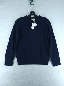 J.Crew Kid's Cashmere Crewneck Sweater sweater Unisex - Navy Nwt Size XL (12-13) - Picture 1 of 12