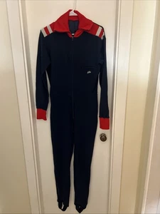 ODLO Blue One Piece Thermo Base Layer Herren Gr. M Vintage Ski - Bild 1 von 6