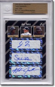 C.J. Henry * Steven White * AUSTIN JACKSON * Autograph Rookie Auto RC BGS 1/3