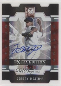 2009 Donruss Elite Extra Edition Status Signatures /50 Jenrry Mejia #48 Auto