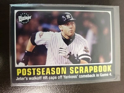 2002 Upper Deck Vintage Derek Jeter POSTSEASON SCRAPBOOK card #297 - Image 1 of 2