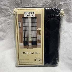 Interior Design 1 40x84 Panel Shannon C12 Black With Stripes - Picture 1 of 3
