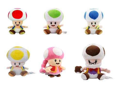 Super Mario Bros. Toad Stuffed Animals Doll Soft Plush Toy Kids Teddy ...