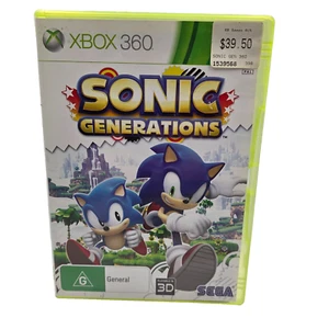 Sonic Generations (Xbox 360, 2011) Microsoft Game (with Manual) Free Post - Foto 1 di 4