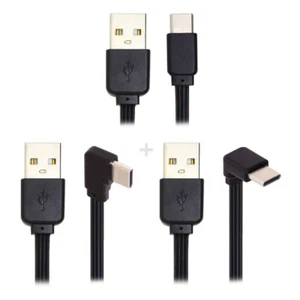 NFHK 3pcs/lot 13cm Type-C Data Flat Slim FPC Cable USB 2.0 Type-A Male to USB-C - Picture 1 of 9