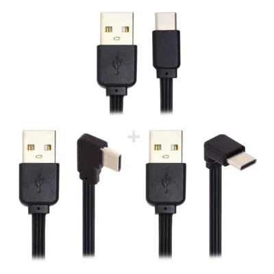 NFHK  3pcs/lot 13cm Type-C Data Flat Slim FPC Cable USB 2.0 Type-A Male to USB-C - Image 1 of 4