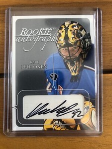 2003-04 BAP Ultimate Memorabilia Rookie Autographs Kari Lehtonen #122 36/100 RC
