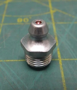 Stainless Steel Grease Fitting 1/8" Male NPT Straight 3/4" Length Ball Valve - Picture 1 of 4