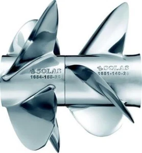 Solas 165114418 Dual Propeller For Mercruiser Bravo Three , SS, Rear 1651-144-18 - Picture 1 of 1