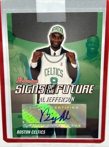2004-05 Bowman Draft Signs of the Future Al Jefferson #SOF-AJ Rookie Auto RC - Bild 1 von 12