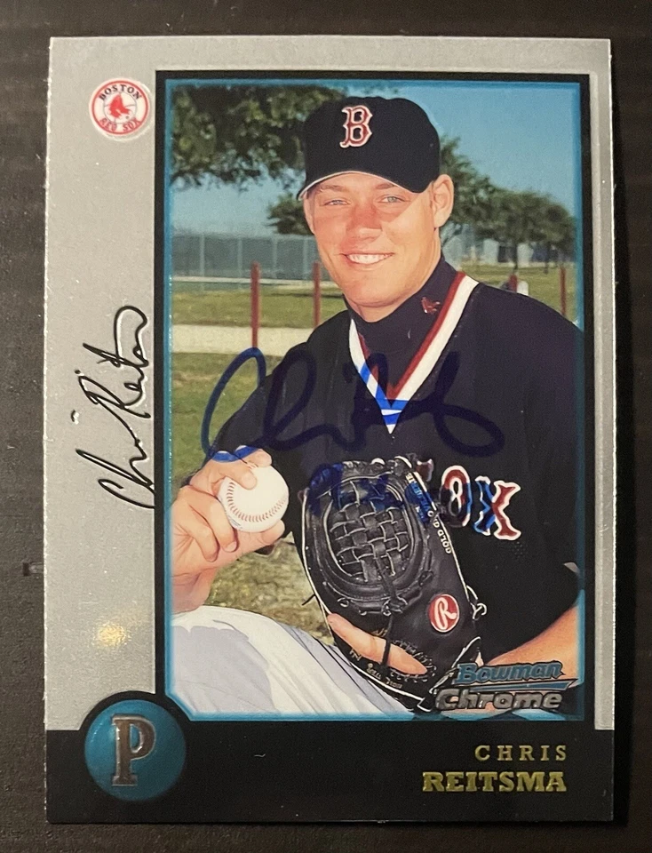 1998 Bowman Chrome #313 Chris Reitsma Boston Red Sox Signed Card Autographed - Image 1 of 1