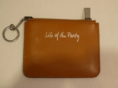 Rebecca Minkoff Brown Leather Small Document Pouch, "Life of the Party" - Image 1 of 3