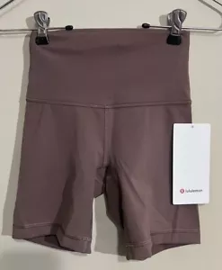 Nuovo con etichette Lululemon taglia 2 Wunder Train HR corto 6” DKOX marrone ossido scuro $64 - Foto 1 di 3