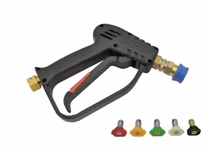 Pressure Washer Quick Release Wash Gun Multi Nozzles Set 0° 15° 25° 40°, 3/8" F - Picture 1 of 2