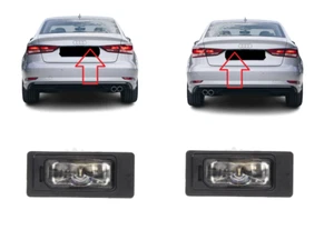 NUOVO PER AUDI A3 2016 - 2020 SET COPPIA LUCI TARGA POSTERIORE LED - Foto 1 di 2