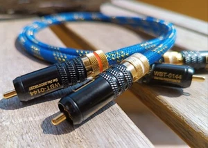CAVI DI SEGNALE AUDIO MOGAMI 2524 RCA SERRAGGIO A VITE PLACCATI HI FI - Zdjęcie 1 z 22