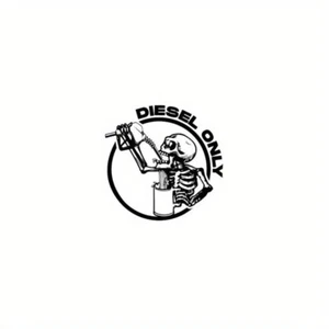 Diesel Only Tank Vinyl Auto Aufkleber Sticker KFZ Wohnmobil Totenkopf - Bild 1 von 4