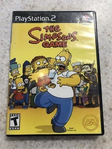 THE SIMPSONS GAME SONY PLAYSTATION 2 PLAY STATION PS2 GAME DISC, MAUAL AND CASE - Picture 1 of 1