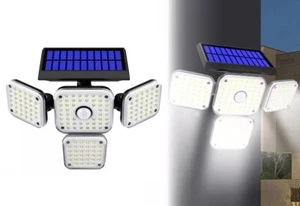 FARO SOLARE FARETTO ORIENTABILE CON SENSORE DI MOVIMENTO 144 LED SMD TY05117 - Foto 1 di 4