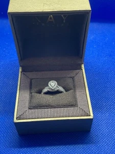 Kay Neil Lane 14k Wg Pear Diamond Engagement Set** See Description ** - Picture 1 of 12