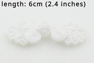 10pcs Chinese Frog Buttons Buckle Craft Material for Cheongsam Tang Suit Decor - Image 1 of 4