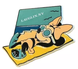 De colección Lauglin NV Nevada Minnie Mouse Playa Recuerdo Nevera Imán Disney RARO - Imagen 1 de 5