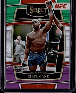 2022 Panini Select UFC Concourse CYRIL GANE Green & Purple Prizm #47 - Picture 1 of 2