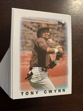 1986 Topps Baseball Major League Leaders Mini Complete Set of 66 Stars From 80’s