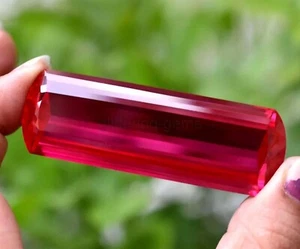 100 CtNatural Red Ruby Mogok Fancy Cut Certified Unheated Loose Gemstone 5AIW - Picture 1 of 4