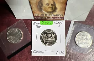 2003 PDS Arkansas State Quarters From Proof & Mint Sets As Shown. Q424 - Picture 1 of 5