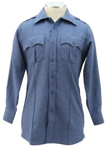 Polyester 4 Pocket Hidden Zipper Uniform Shirt - Long Sleeve - Picture 1 of 85