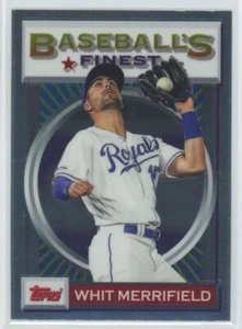 2020 Topps Finest Flashbacks Whit Merrifield Kansas City Royals #9 - Picture 1 of 2