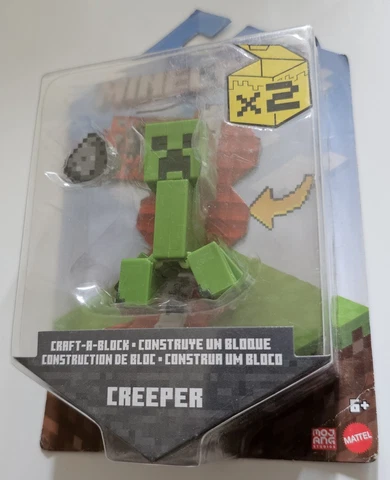 Minecraft Craft-A-Block Creeper Action Figure GTT45 2020 SEE PHOTOS CONDITION Cover
