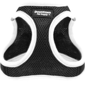Step-In Dog Walking Harness XX-Large Black/White Mesh Safe Downtown Pet Supply