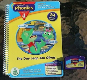 THE DAY LEAP ATE OLIVES - Leappad Leapfrog book cartridge U vowel leap 4 English - Picture 1 of 1