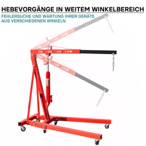Werkstattkran Motorenkran Getriebekran Lastenkran Motorheber Kran 2 t Tonnen - Bild 1 von 21
