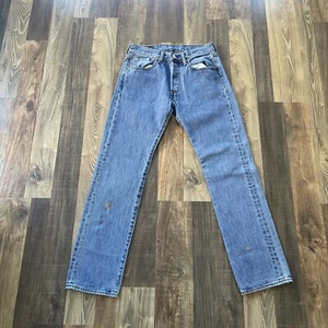 Levi's Original 501-0193 Jeans W27 L29 Paint Stains - Picture 1 of 17