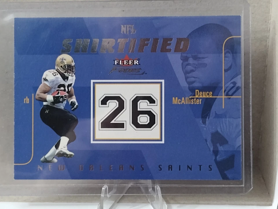 2003 Fleer Focus - NFL Shirtified #12NS Deuce McAllister /750 - Image 1 of 3