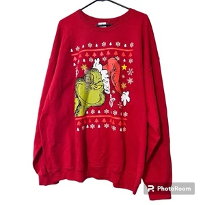 Grinch Sweatshirt Herren Gr. 2XL Rot Sweatshirt Weihnachten Nikolaus Pullover Pulli - Bild 1 von 12