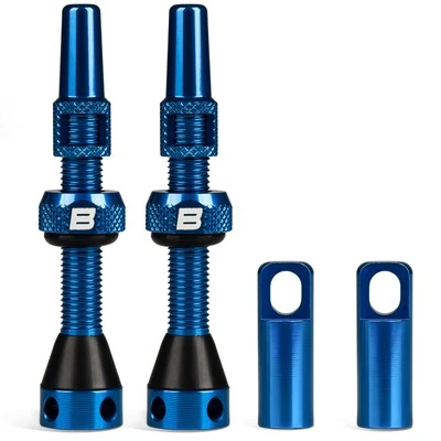 BWSHLF Bicycle Aluminum Tubeless Presta Valve Stem 40/44/55/60/65/80/100mm Blue
