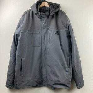 Snap On Tools Jacke Herren 3XL grau Arbeit Kapuze amerikanische Flagge Aufnäher - Bild 1 von 9