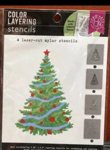 Hero Arts Farbschichtschablonen, O Weihnachtsbaum Schablone - Bild 1 von 1