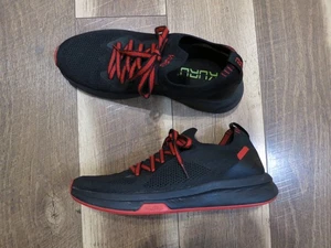 KURU Cloud Flux Men's Black/Red Comfort Athletic Shoes Sz 8.5 EU 41 - Picture 1 of 14