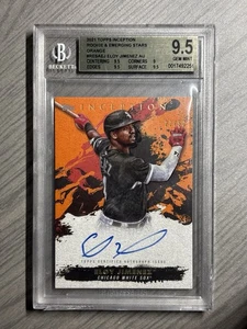 2021 Topps Inception Eloy Jimenez Rookie and Stars Auto Orange /50 BGS 9.5 Gem - Picture 1 of 2